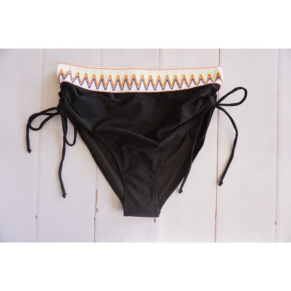 Black and Pink High-Waisted Bikini Blooming Jelly Sz. M - Picture 3 of 5